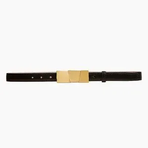 KHAITE | Accessories | Khaite Axel Small Belt 85 Gold Black  display picture 3